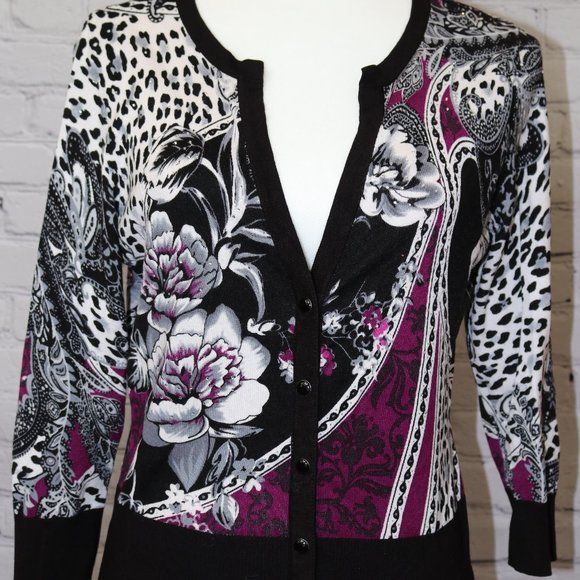 Patterned Cardigan - Picture 1 of 8